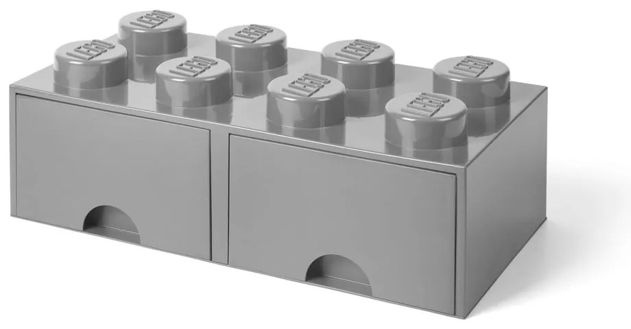 Contenitore grigio con due cassetti - LEGO®