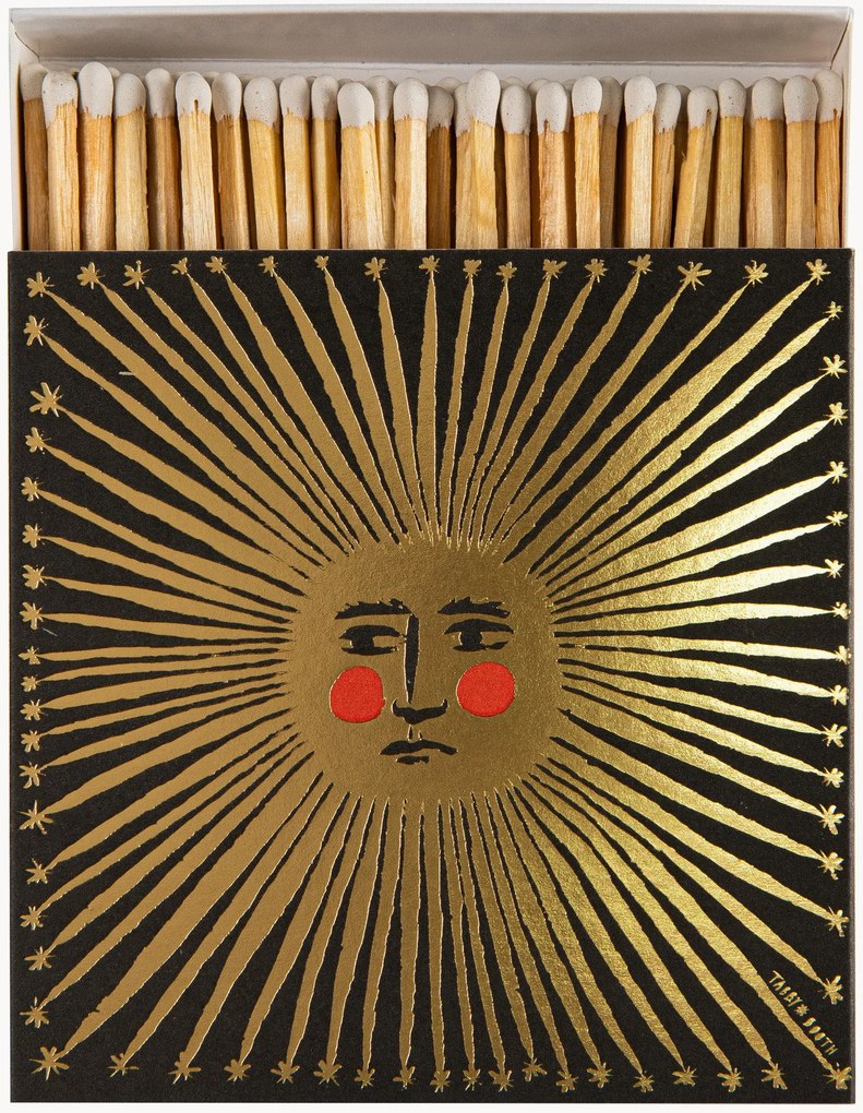 Scatola di fiammiferi di design Sun