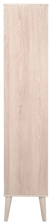 Vetrina color legno naturale effetto rovere 80x178 cm Nagano - Actona
