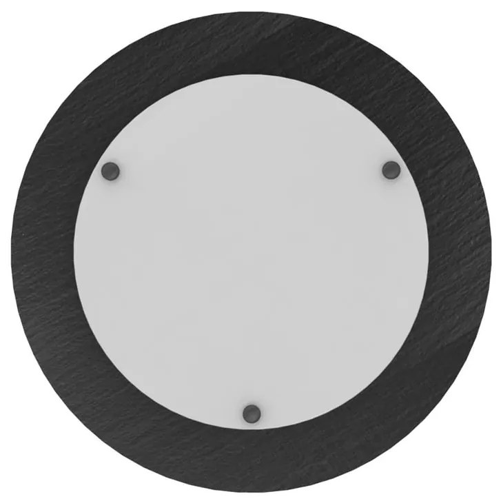 Plafoniera LED Ardesia, 30W Ø 55 cm argento IP20 bianco naturale, 4940 lumen LUMICOM