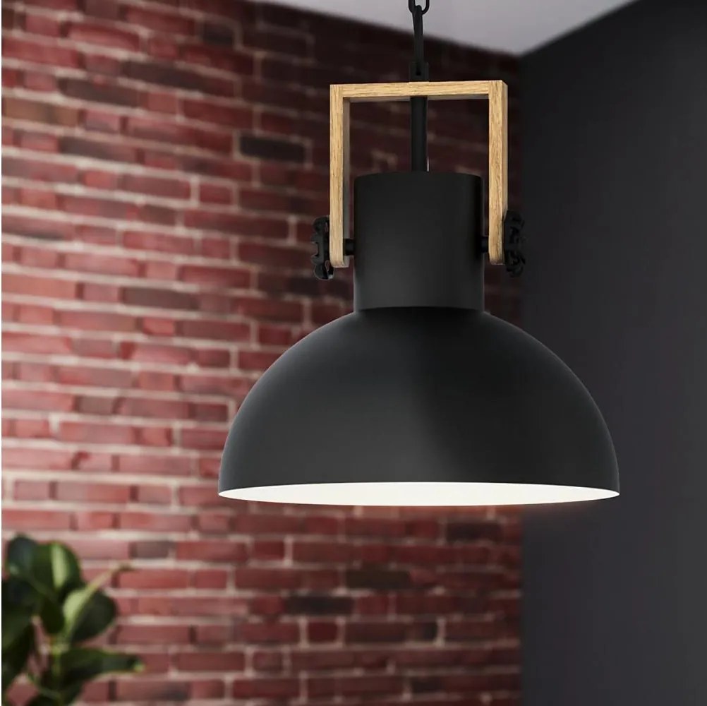 Eglo 44056 - Lampadario a catena LUBENHAM 1xE27/28W/230V