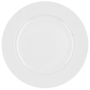 Piatto da pranzo Bidasoa Glacial Ala Ancha Bianco Ceramica 25 cm (6 Unità) (Pack 6x)