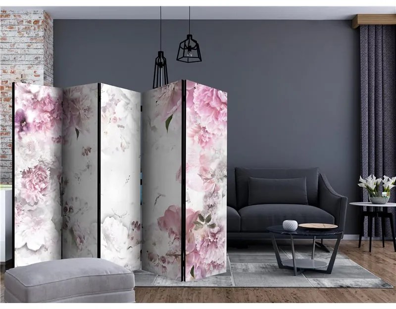 Paravento  Dancing peonies II [Room Dividers]  Colore ---, Dimensioni e Misure 225x172