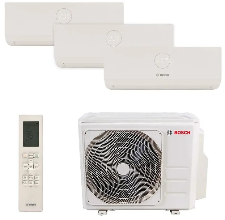 Condizionatore a muro multisplit BOSCH Climate 9 + 9 + 12 BTU classe A++