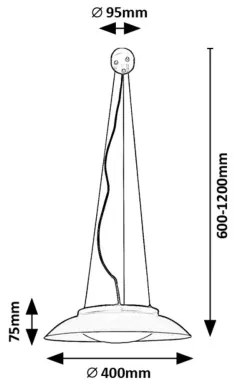 Rabalux 72134 - Lampadario LED a sospensione con filo HAFSA LED/24W/230V 3000K