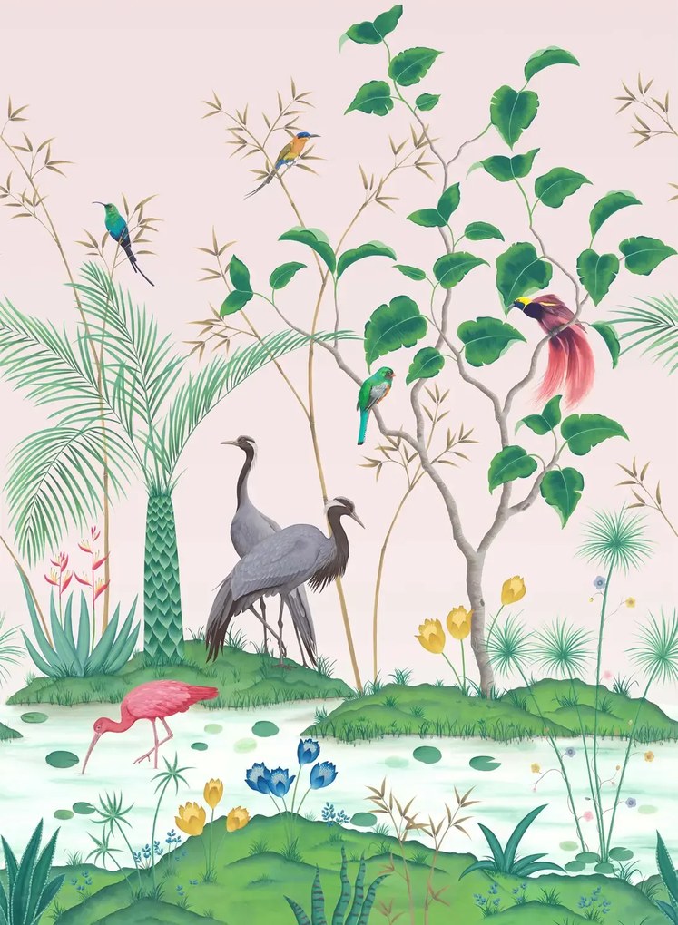 Osborne & Little Carta da parati panoramica Mirage - Blush