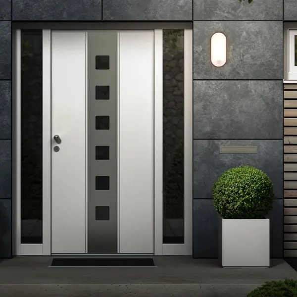 Brilo - Lampada da parete LED per esterni con sensore di movimento LED/12W/230V IP65 nera