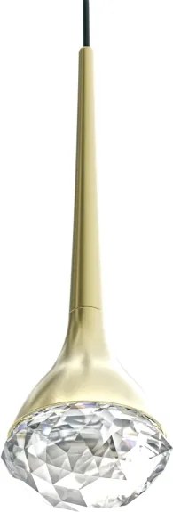 Open Design OR86171 - Lampadario LED sospeso con cavo CRIMA LED/7W/230V, ottone