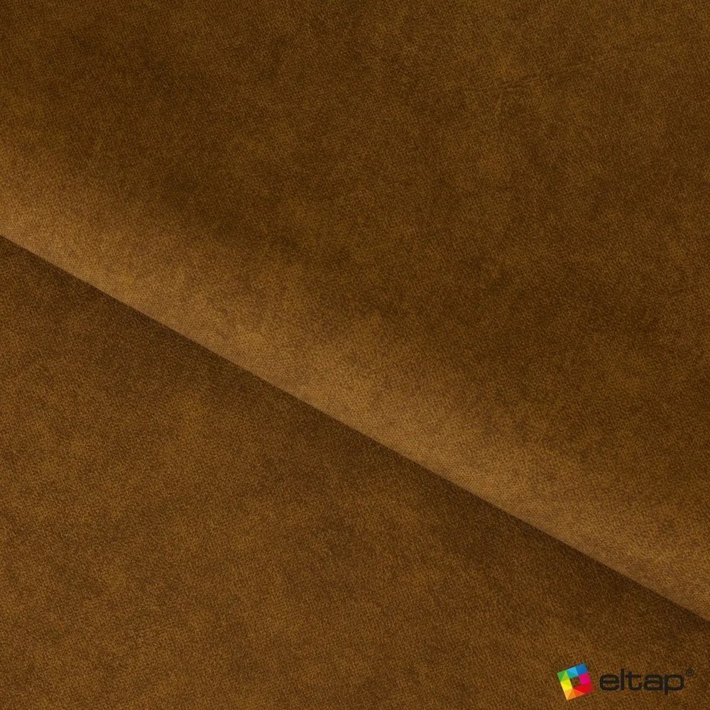 Letto matrimoniale imbottito giallo ocra con contenitore e rete inclusi 140x200 cm Plissa – ELTAP