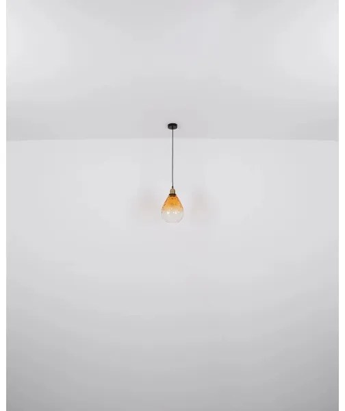 Globo 15786H - Lampadario a sospensione con filo SALVY 1xE27/60W/230V diametro 21 cm arancione