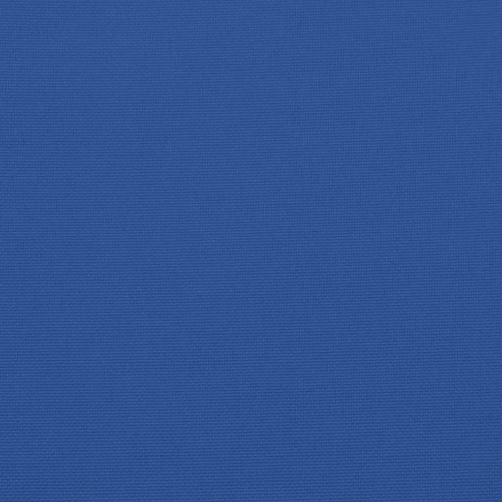 Cuscini per Sedie 6 pz Blu Reale 120x50x3 cm in Tessuto