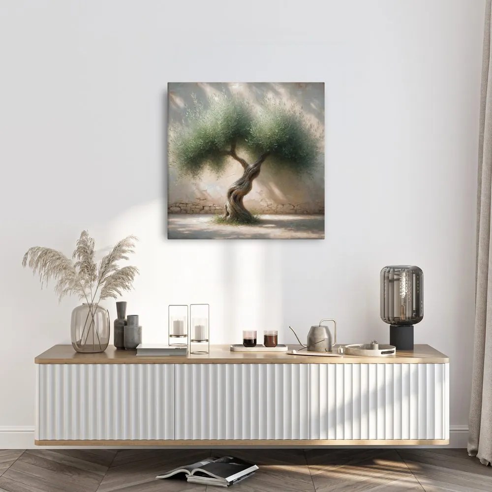 Quadro su tela – Vecchio ulivo nel Mediterraneo