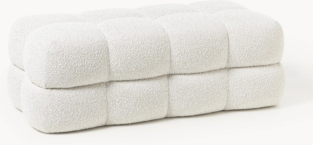 Panca imbottita in bouclé Ellie