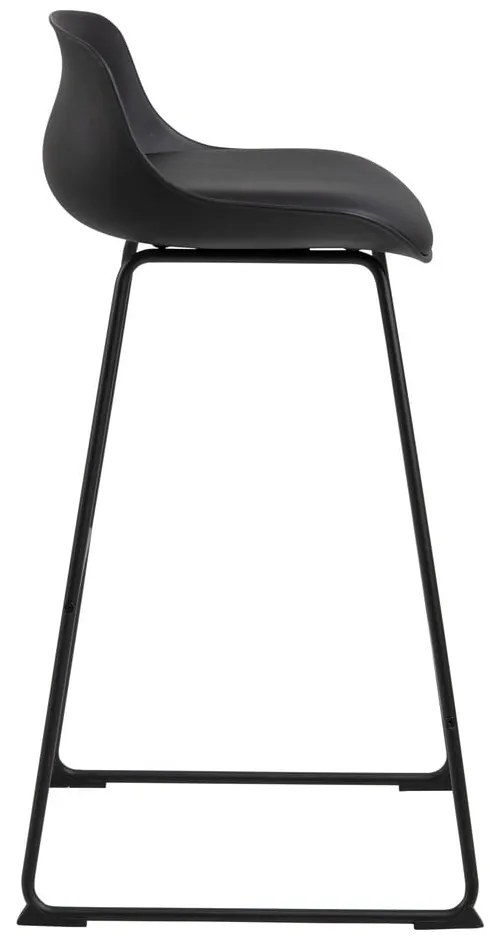 Sgabello da bar nero (altezza della seduta 76 cm) Tina – Actona