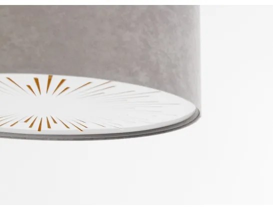 Plafoniera RAYS 2xE27/60W/230V diametro 40 cm grigio