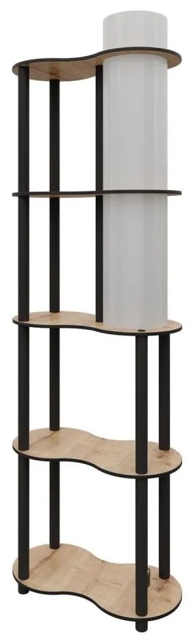 Lampada da terra con ripiani NOTO 1xE27/40W/230V beige/nero