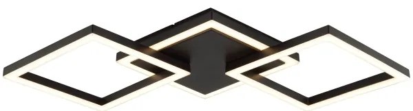 Brilliant - Plafoniera LED JORVIC LED/21W/230V 28x61,5 cm nera