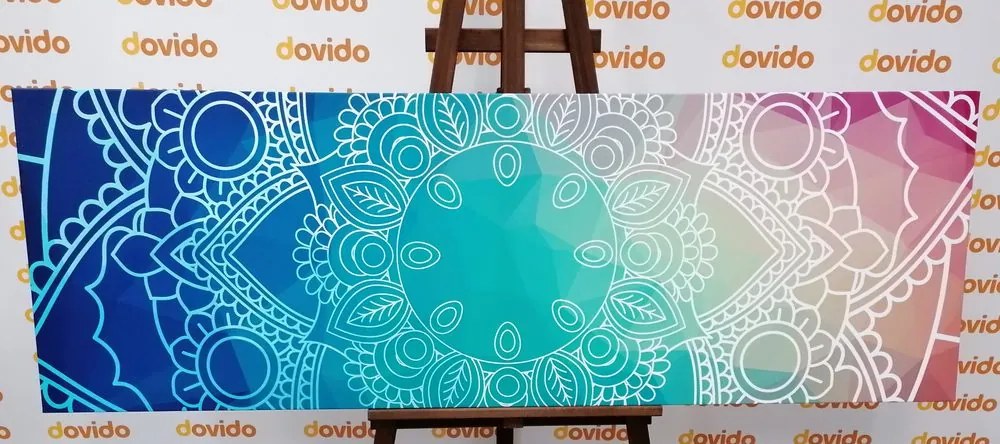 Stampa su tela – Mandala pastello
