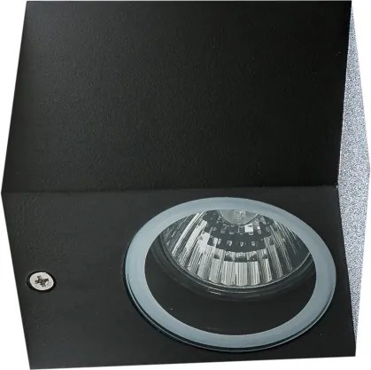 Azzardo AZ4267 - Applique da esterno RIMINI 1xGU10/35W/230V IP54 quadrato