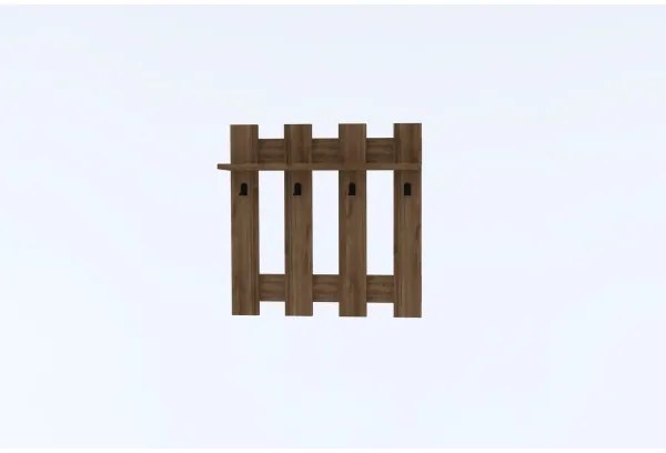 Appendiabiti da parete CARINA 70x70 cm marrone