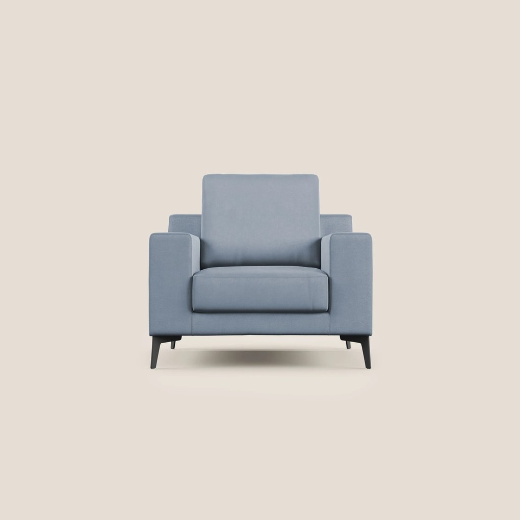 Prestige poltroncina moderna in microfibra smacchiabile T11 carta da zucchero