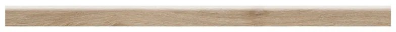 Piastrella battiscopa Basic in gres porcellanato larice L 120 x H 6.5 cm x Sp 9 mm opaco confezione da 7.2 ml