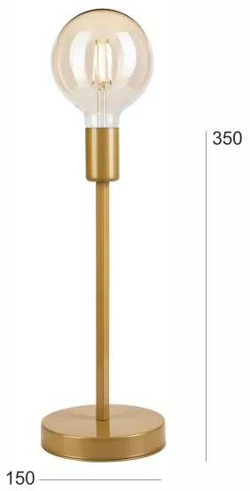 Lampada da tavolo ASTRID 1xE27/60W/230V oro