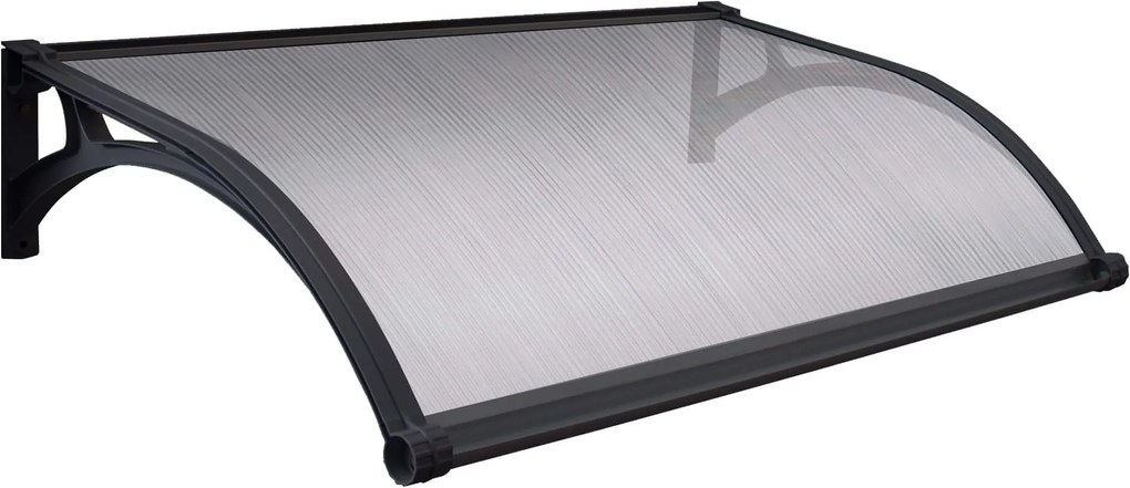 LEDDY - pensilina porta ingresso in policarbonato alveolare fotovoltaica con led