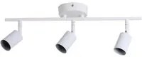 APPLIQUE 3 FARETTI SOFFITTO SOSPENSIONE PLAFFONIERA ORIENTABILI GU10 LED BIANCO*