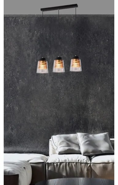 Lampadario su filo FRESNO 3xE27/60W/230V