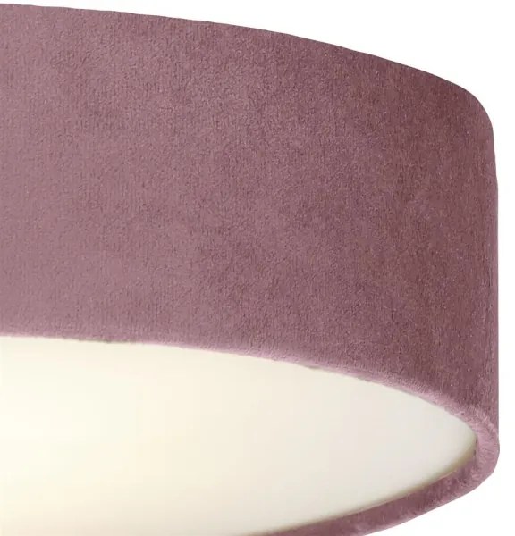 Searchlight 23298-3PI - Lampada da soffitto DRUM 3xE27/60W/230V Rosa