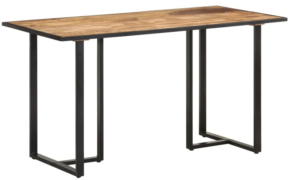 Tavolo da Pranzo 140 cm in Legno di Mango Grezzo