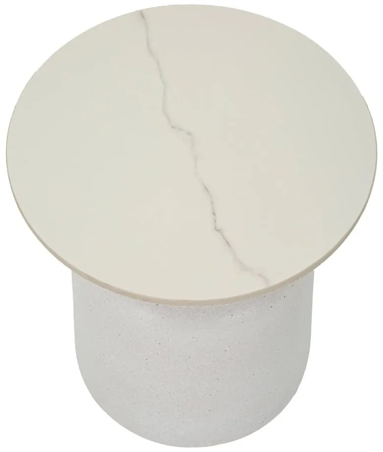 Tavolino rotondo con piano in ceramica ø 40 cm Fush - Mauro Ferretti