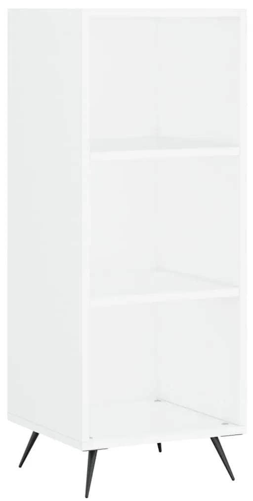 Credenza 34,5x32,5x180 cm in legno multistrato bianco lucido