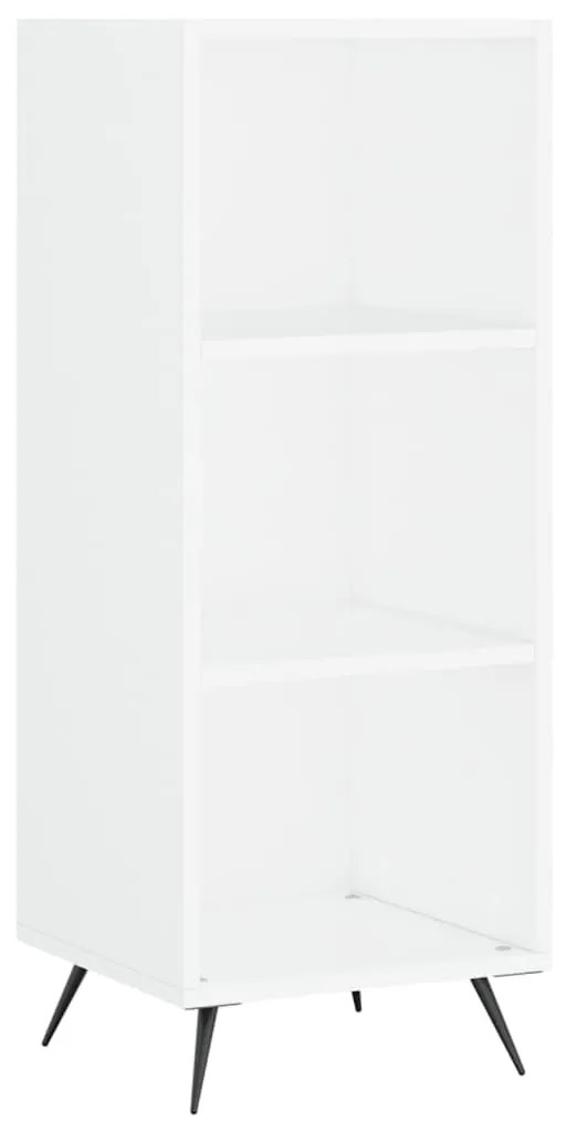 Credenza 34,5x32,5x180 cm in legno multistrato bianco lucido