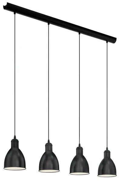 Eglo 49466 - Lampadario PRIDDY 4xE27/60W/230V