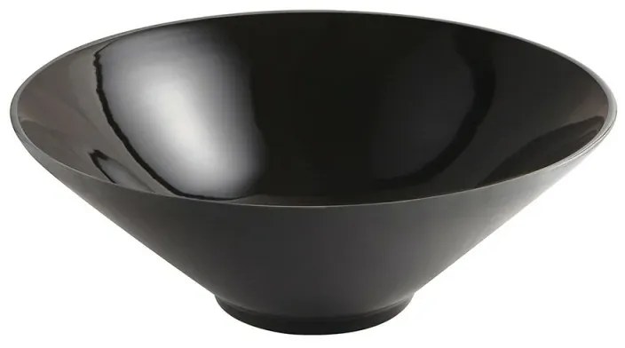 Lavabo da appoggio slim 40,5 cm nero in ceramica Paras