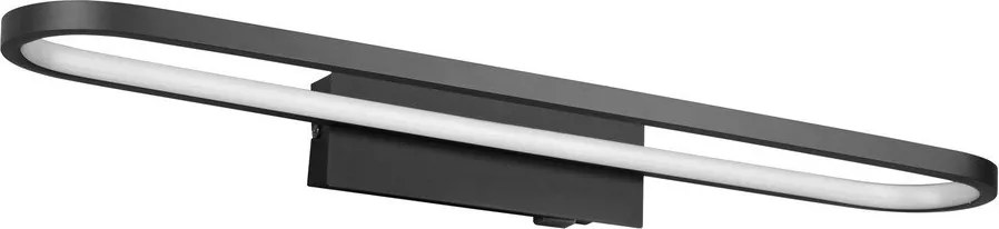 Applique LED nero opaco (lunghezza 60 cm) Gianni - Trio