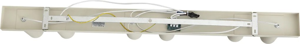Plafoniera moderna beige 102 cm 6 luci regolabile - Renna
