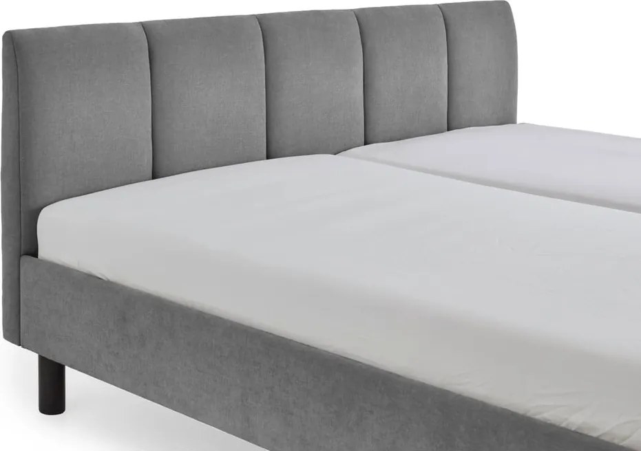 Letto matrimoniale imbottito grigio rete non inclusa 180x200 cm Joker – Meise Möbel