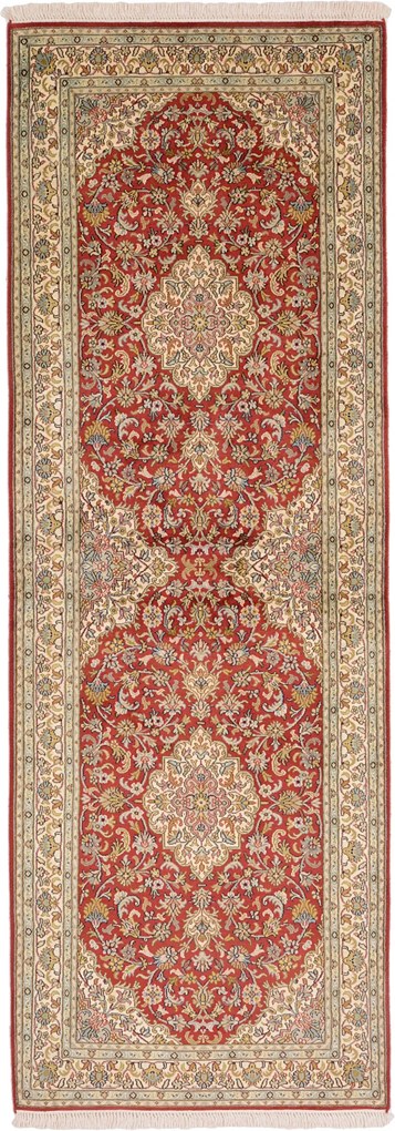 Cashmere Silk Tappeto orientale 80 x 230 (Indian) Annodato A Mano