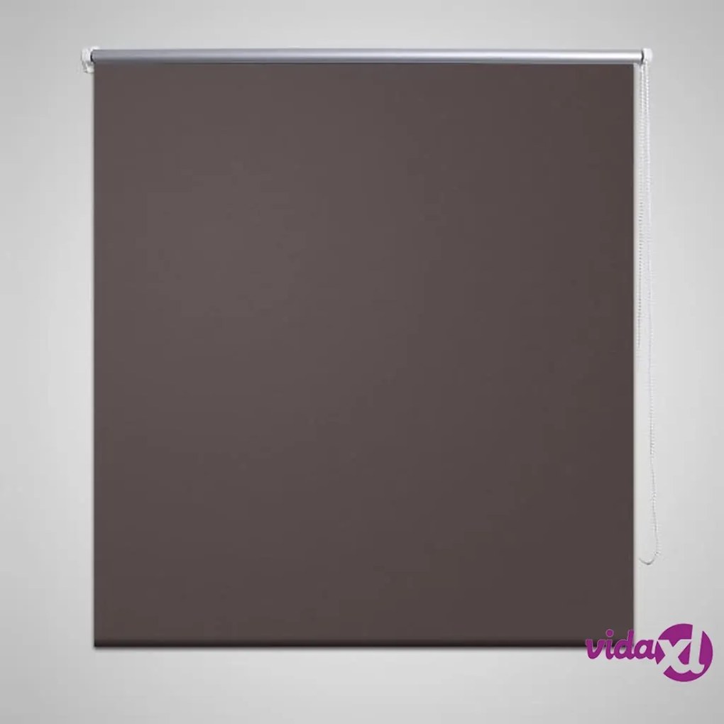 vidaXL Tenda a Rullo Oscurante 120 x 230 cm Caffè