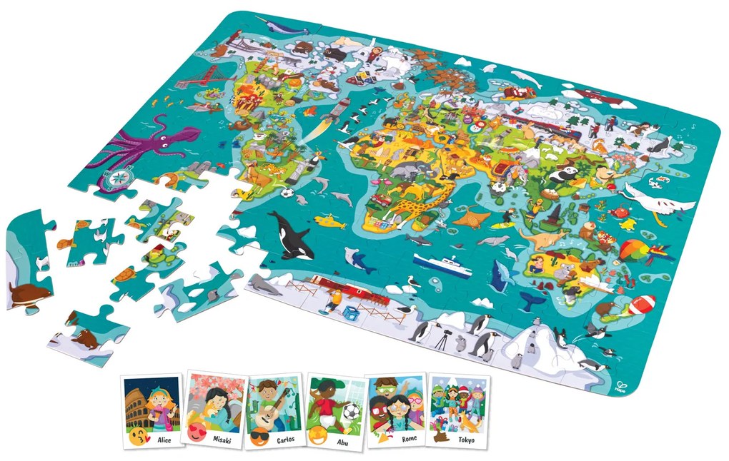 Puzzle Giro del mondo 2 in 1