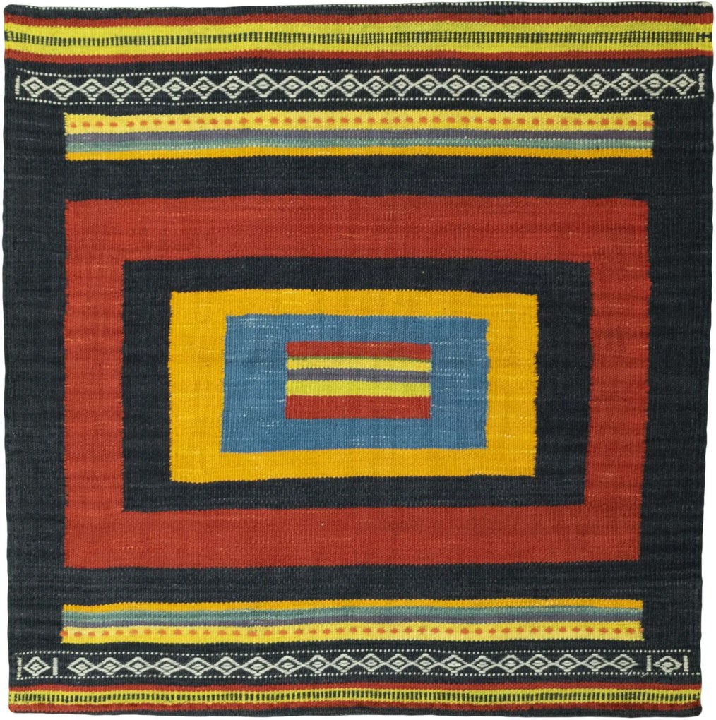 Kilim Tappeto persiano 90 x 90 (Iran) Tessuto A Mano