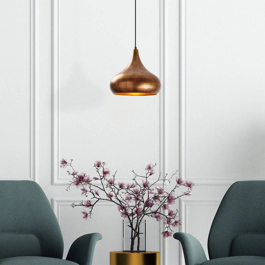 Lampada a sospensione Muba 11550 Opviq, dimmerabile, Bronzo / Ottone antico, Soggiorno / Sala da pranzo, Metallo, Lampada a sospensione