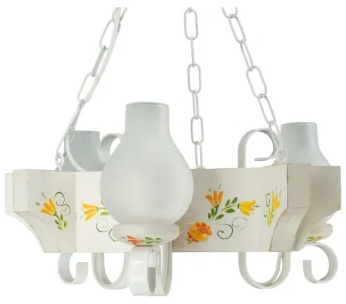 Brilagi - Lampadario a catena QUEEN 3xE14/40W/230V faggio/crema