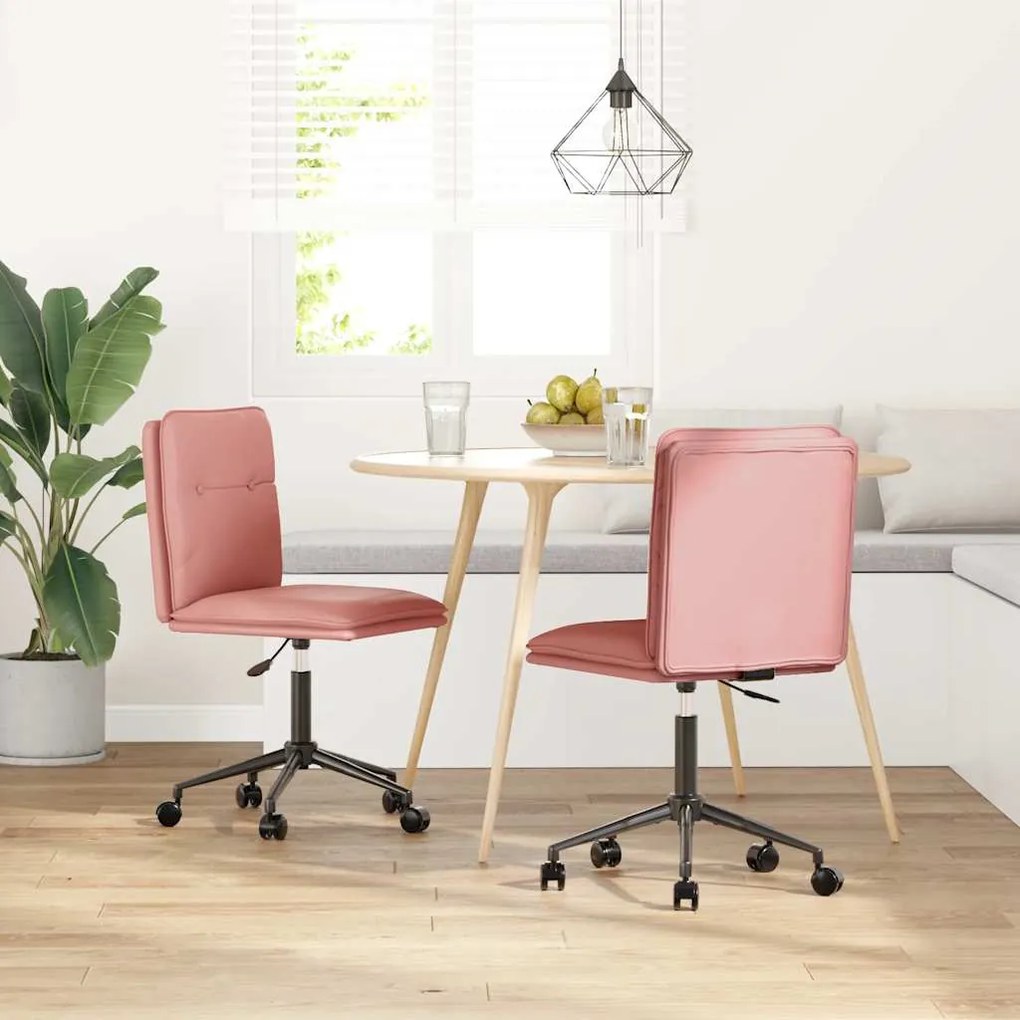 Sedie Da Pranzo 2 Pz Rosa İn Similpelle /
