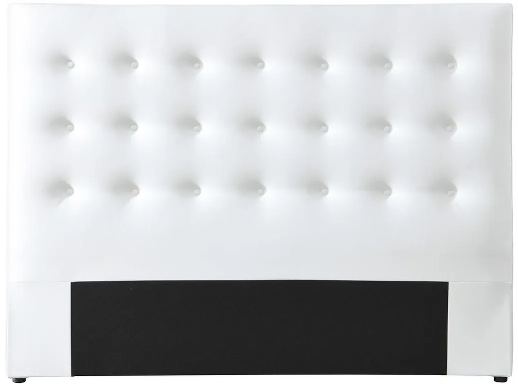 Testata trapuntata 160 cm Similpelle Bianco - FRANCESCO