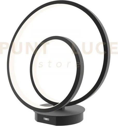 Lume led lieve nera 24w 2340lm cct 3000k 4000k 6500k 31,6x10x18cm c...