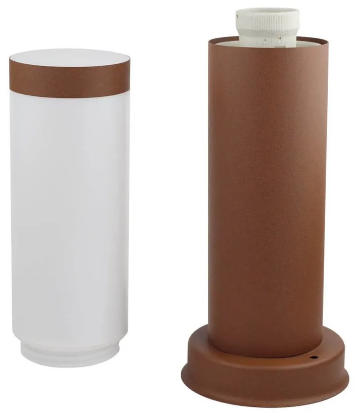 Paletto da Giardino 40cm acciaio inox CORTEN IK06 IP54 base E27